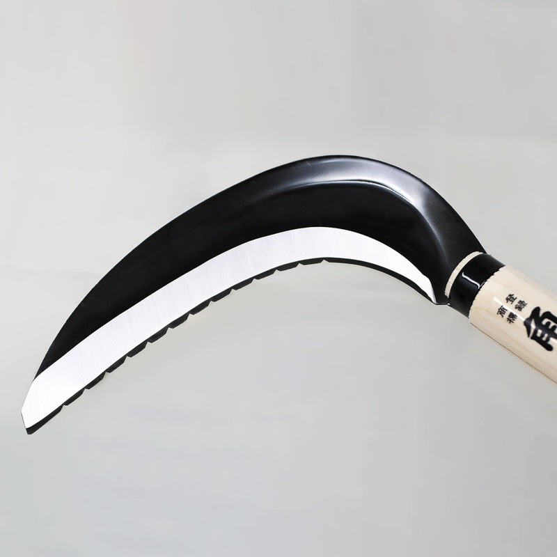 KAKURI Japanese Weeding Sickle 18" [Triple Edged Blade] Grass Sickle