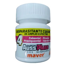 Auss Pluss Aves Ivermectina 50 Tab Desparacitante
