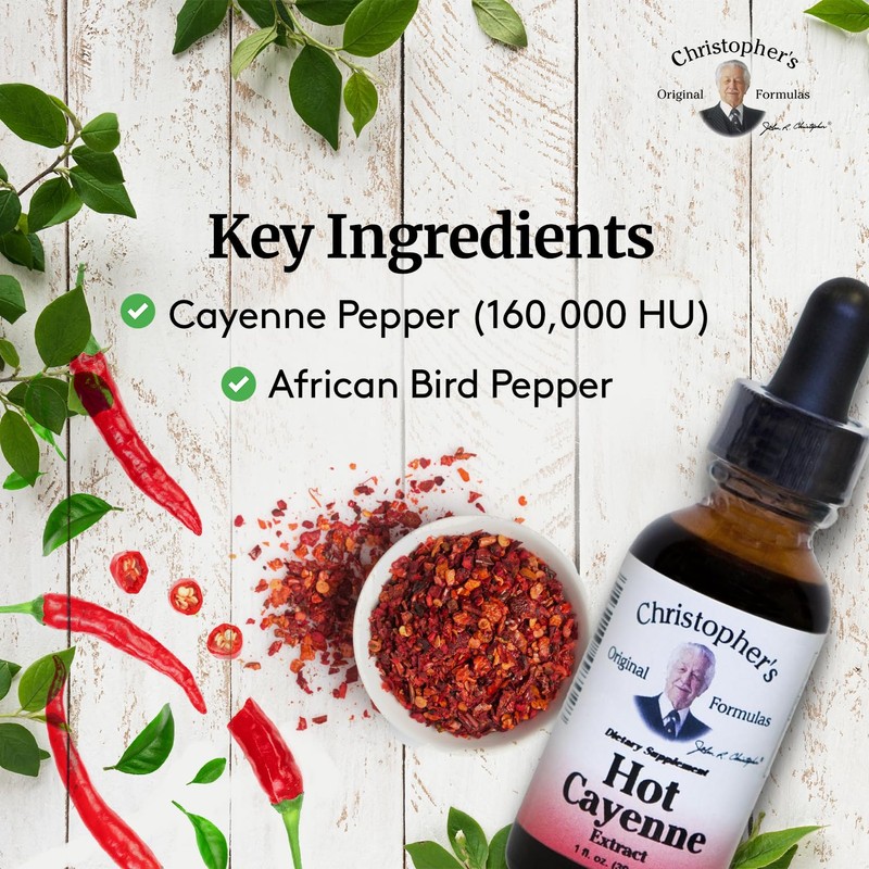 Christopher's Original Formulas Christopher's Original Formulas Hot Cayenne Extract, 1