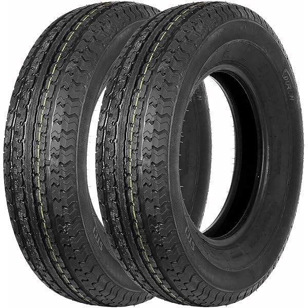 Set of 2 Durun ST205/75R15 Radial Trailer Tire, 205 75R15