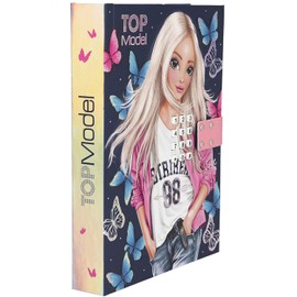 Depesche TOPModel 11621 Diary with Secret Code and Sound, 80 Lined Pages for Writing Ideas, Thoughts and Feelings, Approx. 20.5 x 15 x 3 cm