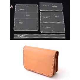 Leathercraft Pattern Transparent Acrylic Type DIY Board Hobby Hobby Handmade Leather Leather (Business Card Holder)