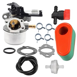 Buckbock 591137 Carburetor with Air Filter Fuel Valve for BS 590948 775EX Lawn Mower Carb 795066 796254