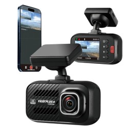 VIGORPLUS V263W 4K Dash Cam with WiFi and GPS, Sony STARVIS Sensor, 140° Wide Angle Front Car Camera, Super Night Vision, Parking Monitor, Loop Recording, G-Sensor, Dashcam for Cars and SUVs