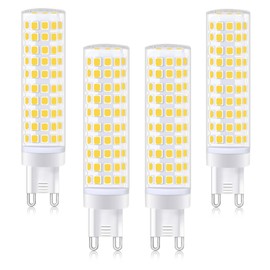 hekmazon G9 Led Light Bulb 10W 100W Halogen Equivalent 1000lm Daylight White 6000K Pack of 4