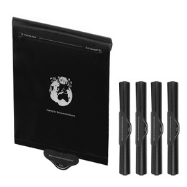 Galaledxy Garbage Bags for Car Trash Can, Roller Type Trash Can Sets of Garbage Bags, Mini Trash Bags for Car (Black)