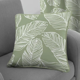 Fusion - Matteo - 100% Cotton Cushion Cover - 43 x 43cm in Green