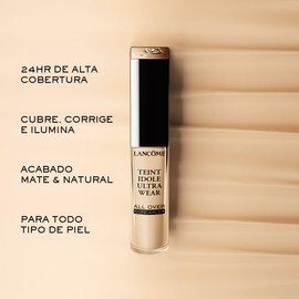 Lancôme Teint Idole Ultra Wear All Over Concealer, Corrector de Ojeras Líquido Acabado Mate 24 Horas de Duración
