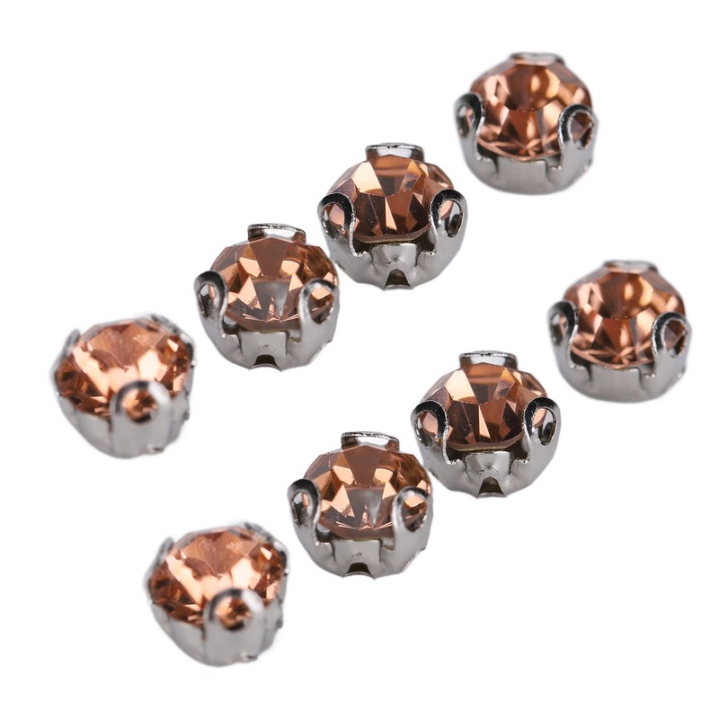 1440pcs Bulk Flatback Steel Back Rhinestones Cute Craft Rhinestones for