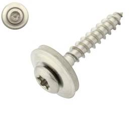 Pack of 100 Spengler Screws with Sealing Washer 15 mm Torx 4.5 x 30 mm DIN 7995 Stainless Steel A2 V2A
