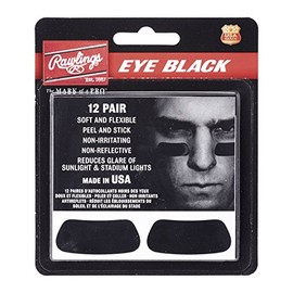 Rawlings Eye Black Seal Type EB12 (12 Pairs / 24 Sheets) Reducing Glare
