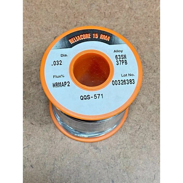 Alpha Rosin Solder 63Sn/37Pb P2 .032 dia 1LB ~ ALPHA