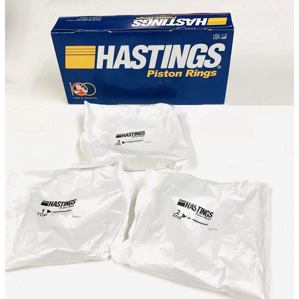 HASTINGS MOLY Piston Rings Set 1996-2002 GM Chevy 4.3L V8+5.0L