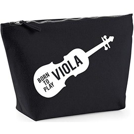 Hippowarehouse Born to Play Viola printed make up cosmetic wash bag 18x19x9cm