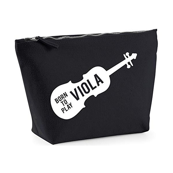 Hippowarehouse Born to Play Viola printed make up cosmetic wash