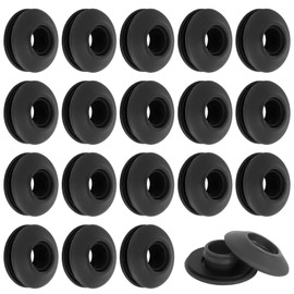 Eyelet Set for Tarpaulins, Pack of 50 Plastic Eyelets for Tarpaulin, Plastic Eyelets for Tarpaulin, Textile Tarpaulins, Curtains, Tents, Pool Tarpaulin, Black (28 x 28 x 1