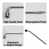 AUXBC 19mm Car Spare Tire Lug Wrench, Heavy Duty L-Type