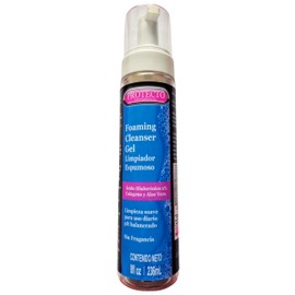 Protecto Professional Gel Limpiador Espumoso Facial para Todo Tipo de Piel con Ácido Hialurónico, Colágeno y Aloe Vera - Hidratante y Nutritivo       