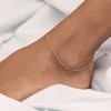MEVECCO Anklet for Women Sliver Satellite Chain Sliver Plated Dainty