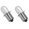 GULUANT 2 Pack 18 Volt Flashlight Replacement Xenon Bulb for