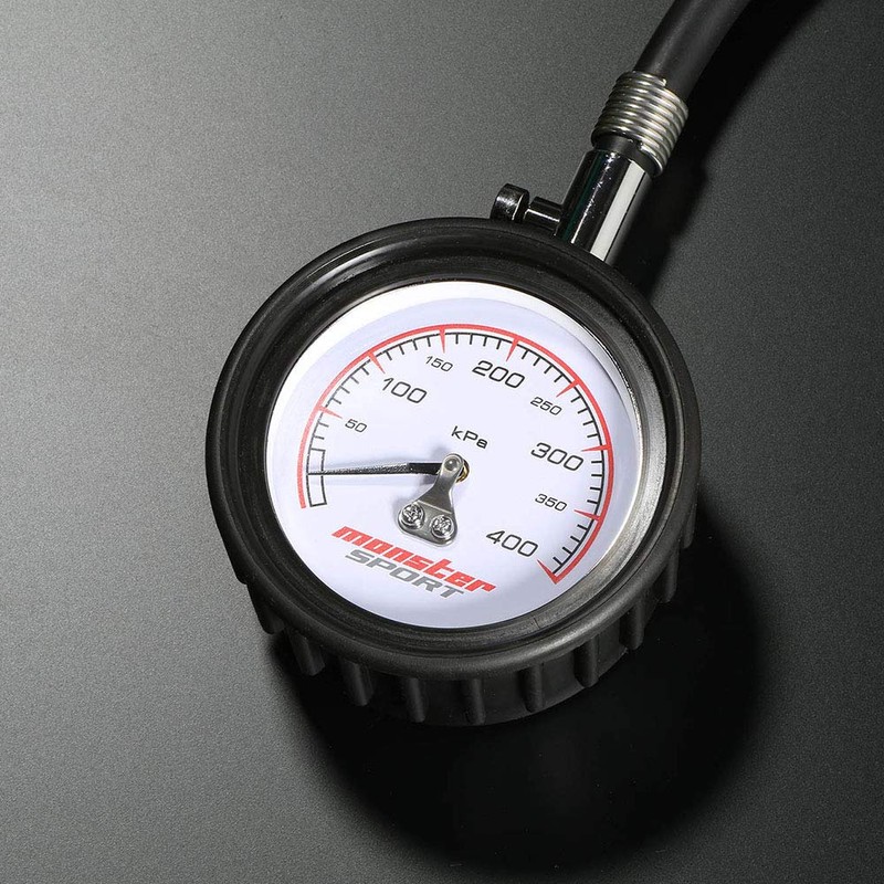 MONSTER SPORT 993121-0000MW Air Gauge, White, Universal