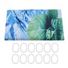 Bathroom Curtain with Hook Waterproof Elastic Hanging Shower Curtain for