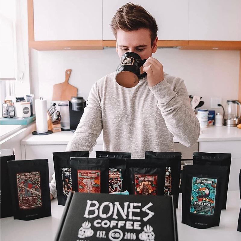 Bones Coffee Company French Toast Cold Brew Latte Flavored Coffee