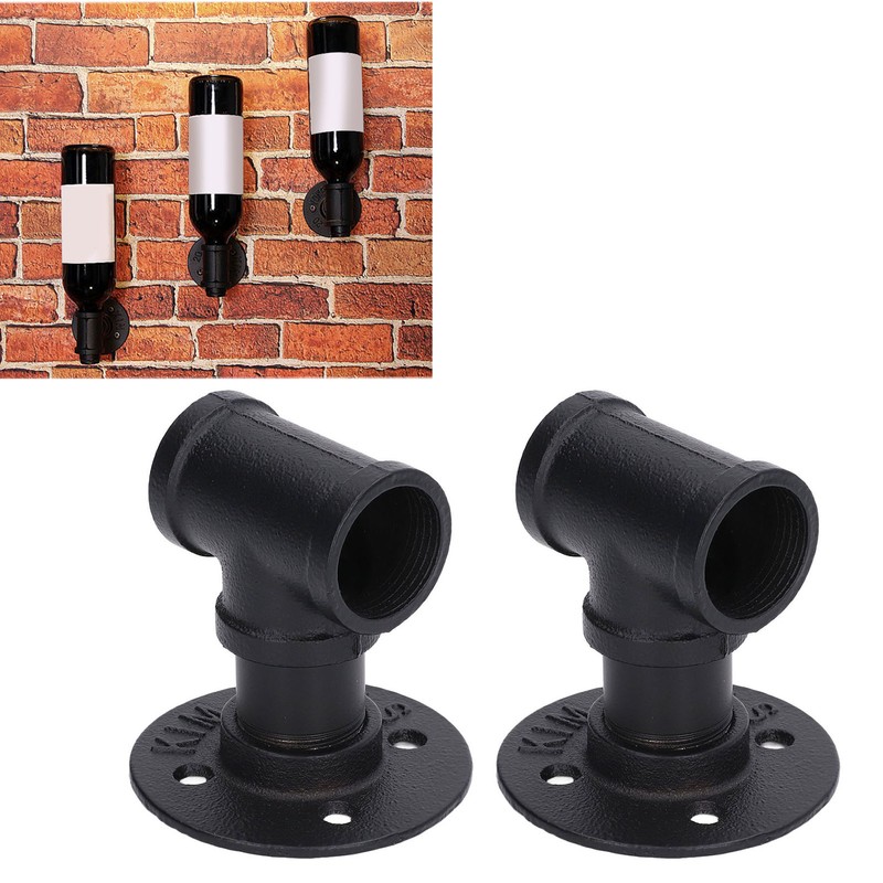 2Pack Wall Mounted Wine Bottle Rack Wine Hanging Holder Water