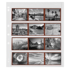 MUQING 100 Sheets 120 Film Negative Page Preservers, Photo and Archival Storage Sleeves, Print Photo File