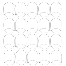 FANGULU 24PCS Stainless Steel Mason Jar Wire Hangers 3.9″×2.6″ Regular Mouth Wire Handles for Mason, Ball, Canning Jars, Ball Pint Jar