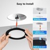 LVWIT 4 Inch Black LED Recessed Lighting, Slim Can Lights,