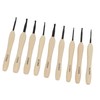 9PCS Crochet Hooks DIY Handcraft Ergonomic Crochet Needle with Wooden