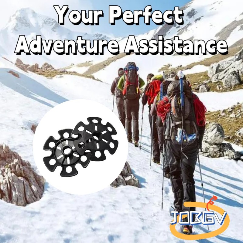 Walking Stick Tips,Removable Mud Ski Basket Trekking Pole Snowflake Basket,Removable