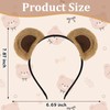 CURASA Brown Bear Ears Headband Animal Chipmunk Ears Teddy Bear
