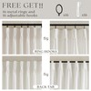 Pinch Pleated Linen Curtains 108 Inches long for Living Room