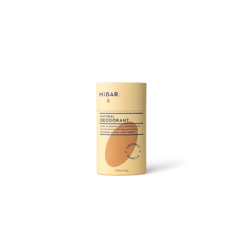 HiBAR Plastic Free Deodorant - Coconut & Vanilla