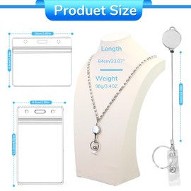 ID Badges and Keys Lanyard, Beaded Lanyards for Women and Teacher, Retractable Cute Lanyard for use in Schools, Hospitals, Offices and Cruise Ships