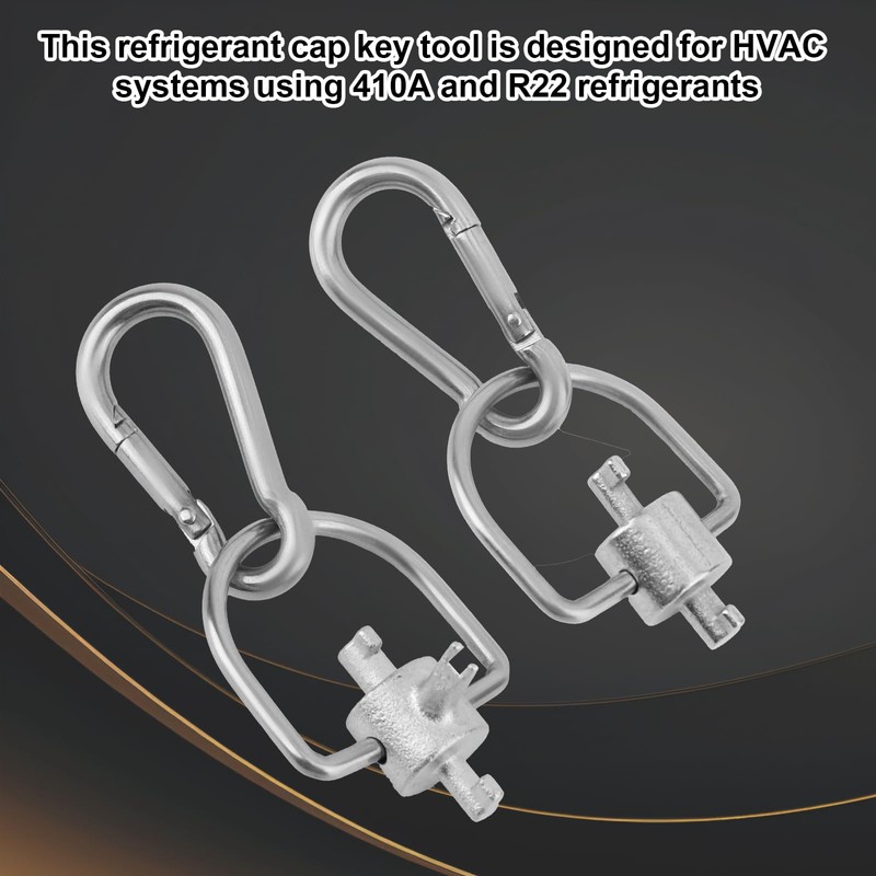 BOXOB 2pcs HVAC Locking Refrigerant Key Compatible with R410A, R22