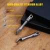 Titanium EDC Pry Bar, Multitool with Keychain Hole, for Opening