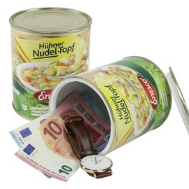 Dosensafe safe deposit box, money hideaway in the design of a tin box, design selectable., Green