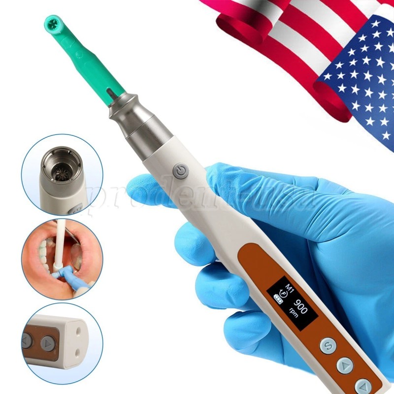 Sandent Dental Cordless Electric Hygiene Prophy Handpiece +2 Disposable Prophy