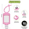 JRINYE 4 Pack Travel Size Bottles with Silicone Keychain Empty