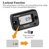 Jayron Digital Wireless Hour Meter, Vibration Activation, Programmable Maintenance Reminder,
