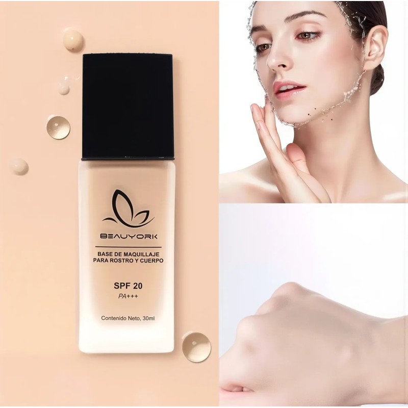 Base Maquillaje Líquido Beauyork 30 Ml Fps 50 Rostro