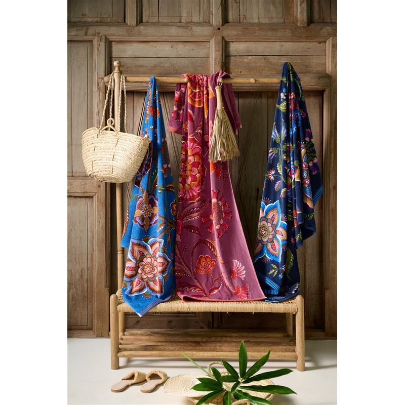 Pip Studio Viva la Vida Purple Bath Towel 100 x
