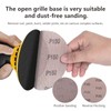 Pack of 30 Sanding Discs, Mesh Velcro Sanding Discs, Diameter