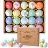 ZenBombs Bath Bombs Set, 20 pcs Natural Shea Butter &