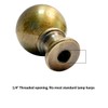 Antique Brass Sphere Finial