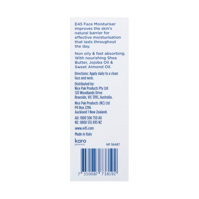 E45 Face Moisuriser 50ml