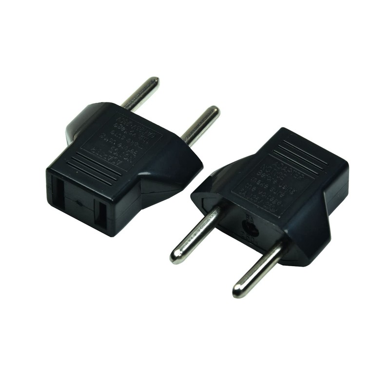 8 PCS American USA to European Outlet Plug Adapter